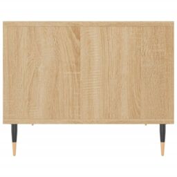 Berkfield Home Coffee Table Sonoma Oak 60x50x40 cm Engineered Wood in Brown - Size: 60 x 50 x 40 cm - thumbnail 5