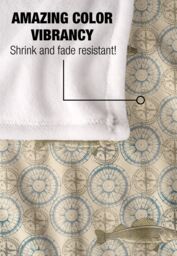 JQ Licensing Jl-Jp-Jq Walleye Compass Fishing Pattern Silky Touch Super Soft Throw Blanket 152 X 127 cm in White - thumbnail 4