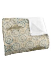 JQ Licensing Jl-Jp-Jq Walleye Compass Fishing Pattern Silky Touch Super Soft Throw Blanket 152 X 127 cm in White - thumbnail 3