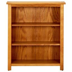 Berkfield Home 3-Tier Bookcase 70x22.5x82 cm Solid Oak Wood in Brown - thumbnail 2