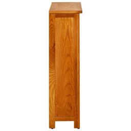 Berkfield Home 3-Tier Bookcase 70x22.5x82 cm Solid Oak Wood in Brown - thumbnail 3