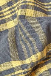 Homescapes Tartan Check Sofa & Bed Throw in Yellow - Size: 150 cm x 200 cm - thumbnail 3