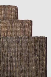 Homescapes Madras Leather Hemp Rug in Brown - Size: 150 cm x 240 cm - thumbnail 6