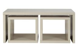 Orsina Coffee Table with Space-Saving Nesting Tables, Grey Coffee Tables, Contemporary Wooden Coffee Table Set - thumbnail 5