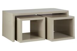 Orsina Coffee Table with Space-Saving Nesting Tables, Grey Coffee Tables, Contemporary Wooden Coffee Table Set - thumbnail 4