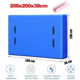SPETLEK Mattress Bag for Moving Storage Handles Zipper in Blue - thumbnail 2