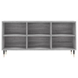 Berkfield Home TV Cabinet Grey Sonoma 103.5x30x50 cm Engineered Wood - thumbnail 4