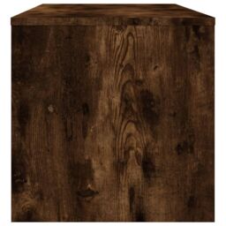 Berkfield Home TV Cabinet Smoked Oak 100x40x40 cm Engineered Wood in Brown - Size: 100 x 40 x 40 cm - thumbnail 5