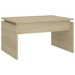 Berkfield Home Coffee Table Sonoma Oak 68x50x38 cm Engineered Wood in Light Brown - Size: 68 x 50 x 38 cm - thumbnail 1