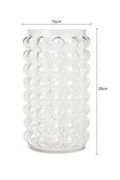 BHS Medium Clear Bobble Glass Vase - thumbnail 5