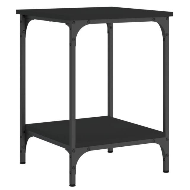 Berkfield Home Coffee Table Black 40x40x55 cm Engineered Wood - Size: 40 x 40 x 55 cm - image 1