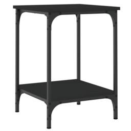 Berkfield Home Coffee Table Black 40x40x55 cm Engineered Wood - Size: 40 x 40 x 55 cm - thumbnail 5