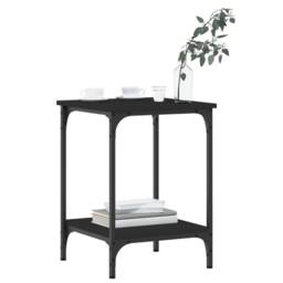 Berkfield Home Coffee Table Black 40x40x55 cm Engineered Wood - Size: 40 x 40 x 55 cm - thumbnail 3
