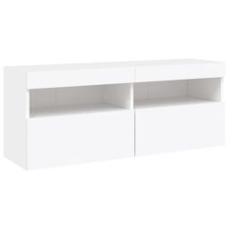 Berkfield Home 7 Piece TV Wall Cabinet Set with LED Lights White - thumbnail 8