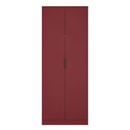 Ready Assembled 2 U Fuji 2 Door Wardrobe (Ready Assembled) in Dark Red - thumbnail 2