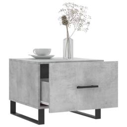 Berkfield Home Coffee Tables 2 pcs Concrete Grey 50x50x40 cm Engineered Wood - Size: 50 x 50 x 40 cm - thumbnail 4