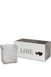 KDMD Love Me Do Vases & Display Box 2 Pack in Grey