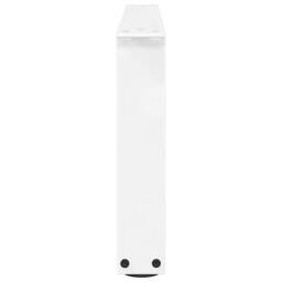 Berkfield Home Modern Dining Table Legs V-Shape 2 pcs White 70x(30-31.3) cm Steel - thumbnail 6