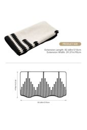 Living and Home 1Pc Chenille Anti-slip Sofa Cover Couch Furniture Protector in Black - Size: Large - thumbnail 9