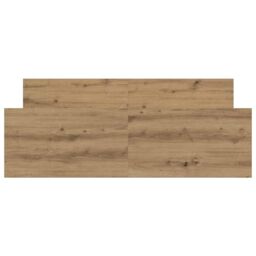 Berkfield Home Bed Frame without Mattress Artisan Oak 140x190cm Engineered Wood in Brown - Size: 140x190 cm - thumbnail 5
