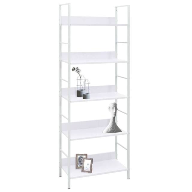 Berkfield Home 5-Layer Book Shelf White 60x27.6x158.5 cm Engineered Wood - image 1