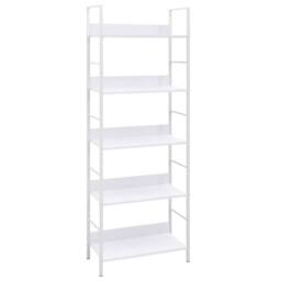 Berkfield Home 5-Layer Book Shelf White 60x27.6x158.5 cm Engineered Wood - thumbnail 2