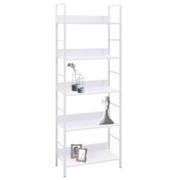 Berkfield Home 5-Layer Book Shelf White 60x27.6x158.5 cm Engineered Wood - thumbnail 1