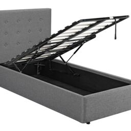 Lemon Pavilion Furniture Lucca Plus 3.0 Single Bed - Linen - L208 x W110 x H113 cm - Grey - thumbnail 2