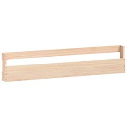 Berkfield Home Wall-mounted Shoe Racks 2 pcs 110x9x23 cm Solid Wood Pine in Light Tan - Size: 110 x 9 x 23 cm - thumbnail 5