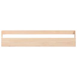 Berkfield Home Wall-mounted Shoe Racks 2 pcs 110x9x23 cm Solid Wood Pine in Light Tan - Size: 110 x 9 x 23 cm - thumbnail 6