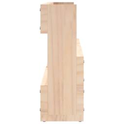 Berkfield Home Wall-mounted Shoe Racks 2 pcs 110x9x23 cm Solid Wood Pine in Light Tan - Size: 110 x 9 x 23 cm - thumbnail 7