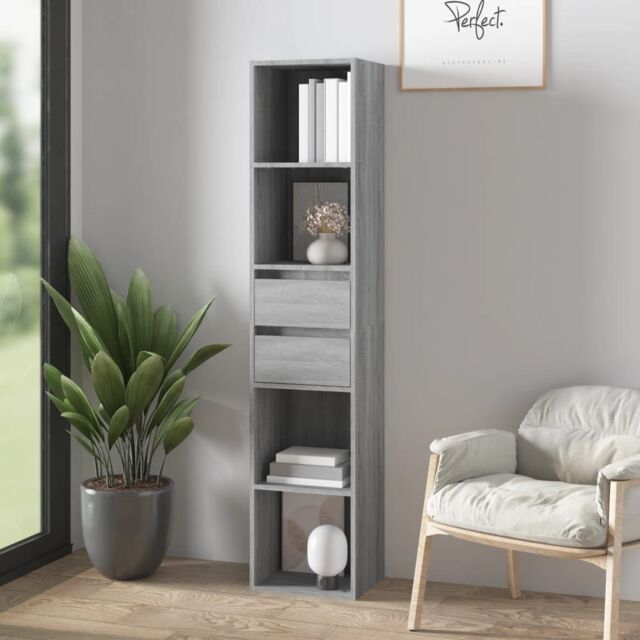 Berkfield Home Book Cabinet Grey Sonoma 36x30x171 cm Engineered Wood - Size: 36 x 30 x 171 cm - image 1