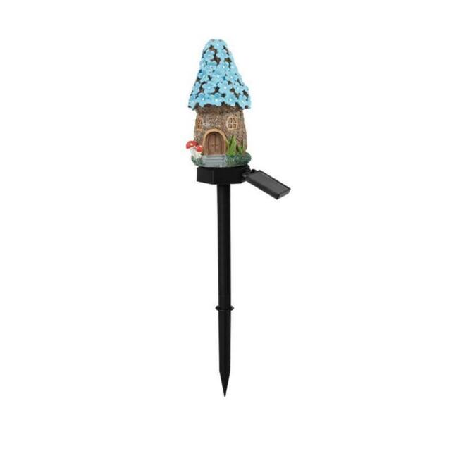 Obasyhig Style 4 Solar-Powered Resin Cartoon House Ground Lights - image 1