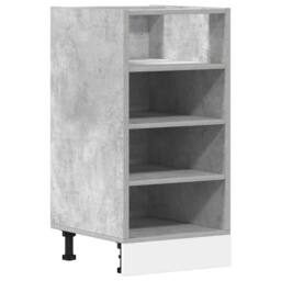 Berkfield Home Durable Bottom Cabinet Concrete Grey 40x44.5x81.5 cm Engineered Wood - thumbnail 3