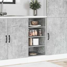 Berkfield Home Durable Bottom Cabinet Concrete Grey 40x44.5x81.5 cm Engineered Wood - thumbnail 1