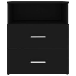 Berkfield Home Bed Cabinet Black 50x32x60 cm - Size: 50 x 32 x 60 cm - thumbnail 6