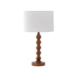 Pagazzi Trezza Walnut Table Lamp in Brown - thumbnail 2