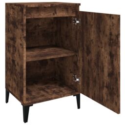 Berkfield Home Bedside Cabinets 2 pcs Smoked Oak 40x35x70 cm Engineered Wood in Brown - Size: 40 x 35 x 70 cm - thumbnail 6