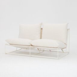 Home Detail Marina Steel 3 Seater Garden Chair in White - thumbnail 5