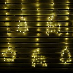 Samuel Alexander 1.2m Light up Festive Curtain Christmas Lights with Warm White LEDs - thumbnail 5