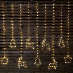Samuel Alexander 1.2m Light up Festive Curtain Christmas Lights with Warm White LEDs - thumbnail 4