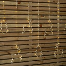 Samuel Alexander 1.2m Light up Festive Curtain Christmas Lights with Warm White LEDs - thumbnail 9