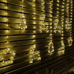 Samuel Alexander 1.2m Light up Festive Curtain Christmas Lights with Warm White LEDs - thumbnail 3