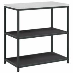 Berkfield Home with Shelf with Storage with Door Adjustable 2 pcs Black Cold-rol - thumbnail 6