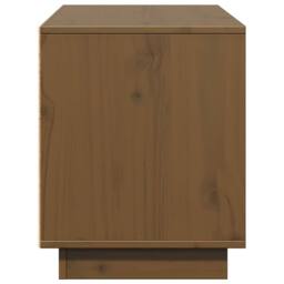 Berkfield Home TV Cabinet Honey Brown 110.5x35x44 cm Solid Wood Pine - thumbnail 7