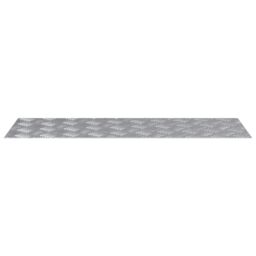 Berkfield Home Aluminium Checker Plates 2 pcs Anti-Slip 90x30 cm in Silver - Size: Medium - thumbnail 3