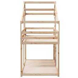 Berkfield Home Bunk Bed without Mattress 90x200 cm Solid Wood Pine in Brown - thumbnail 5