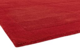The Rug Shop UK Handmade Luxurious Modern Plain Wool Easy To Clean Area Rug in Red - Size: 160 cm x 230 cm - thumbnail 4