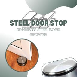 Marco Paul Stainless Steel Door Stop 1kg Heavy Duty Door Stopper in Silver - thumbnail 5