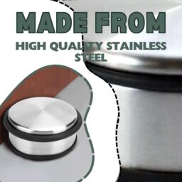 Marco Paul Stainless Steel Door Stop 1kg Heavy Duty Door Stopper in Silver - thumbnail 3